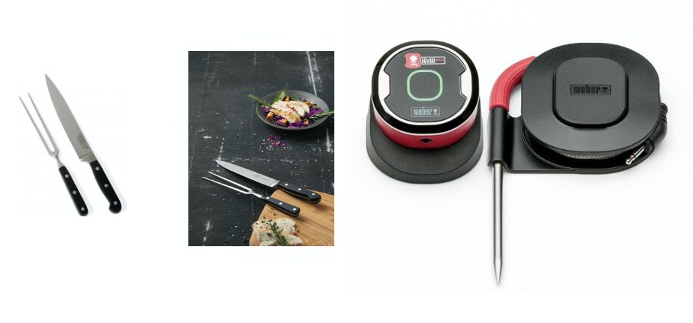 SABATIER Pluton Forskæresæt & WEBER Digital iGrill-Termometer