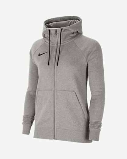 NIKE TEAM CLUB 20 FULL-ZIP HOODIE WOMAN - Grå
