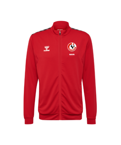 TEAM ESBJERG ELITE Hummel Auth. Poly Zip Jacket - RØD - Børn