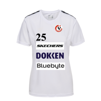 TEAM ESBJERG Hummel HML Authentic Poly Spilletrøje M/ NAVN & NUMMER – Udebane - Dame