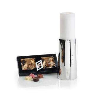 GEORG JENSEN Ambience Lysestage + Luksuschokolade