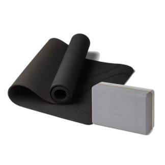 CARITESPORT Confidence yoga mat + Support Yoga block