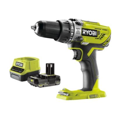 RYOBI ONE+ Bore/skruemaskine med batteri og ladersæt